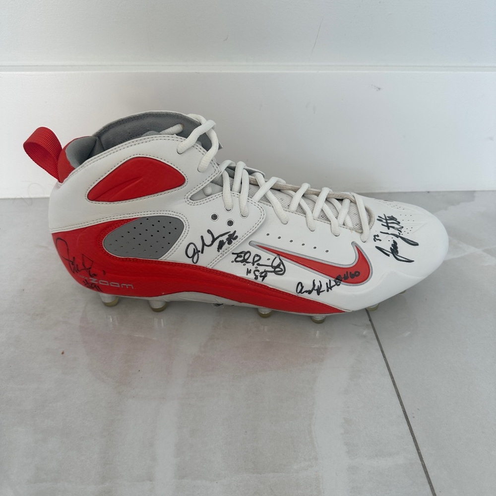 Miami Dolphins Signed Football Cleat 7 Players 2010 Jason Allen Jake Long Plus